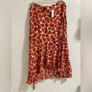 Ann Taylor giraffe Patterned Women's Skirt NWT